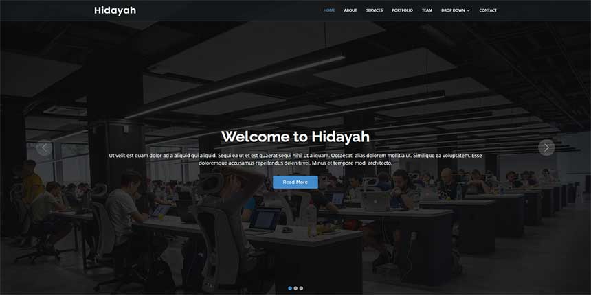 Bootstrap自适应企业网站模板