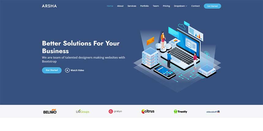 免费企业自定义HTML模板