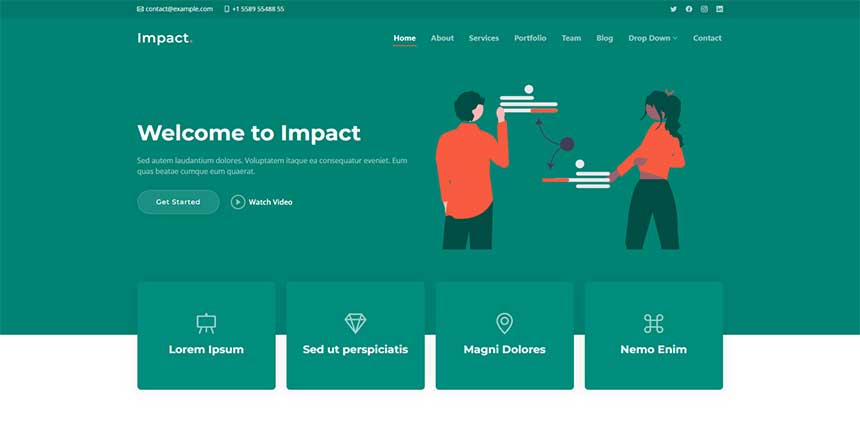 基于Bootstrap的商业网站模板