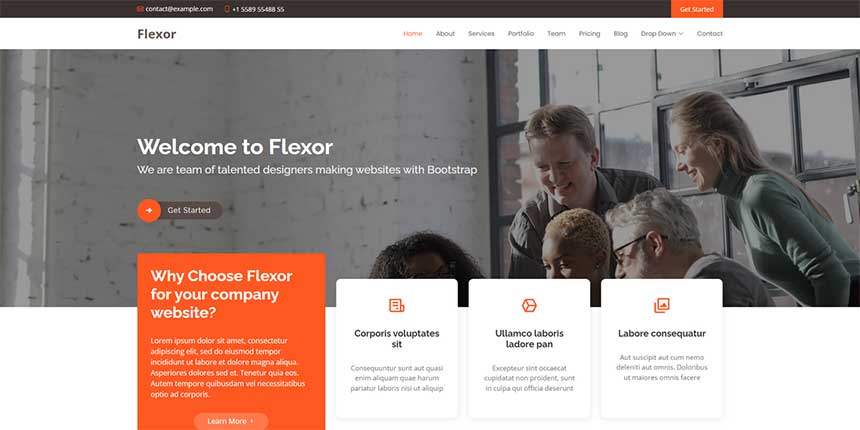 免费的多功能Bootstrap网站模板