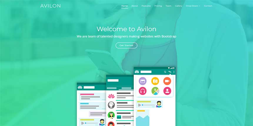 Bootstrap登录页面模板