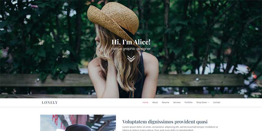 个人单页Bootstrap自适应网站模板 个人单页Bootstrap自适应网站模板