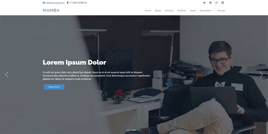 免费单页Bootstrap自适应网站模板 免费单页Bootstrap自适应网站模板