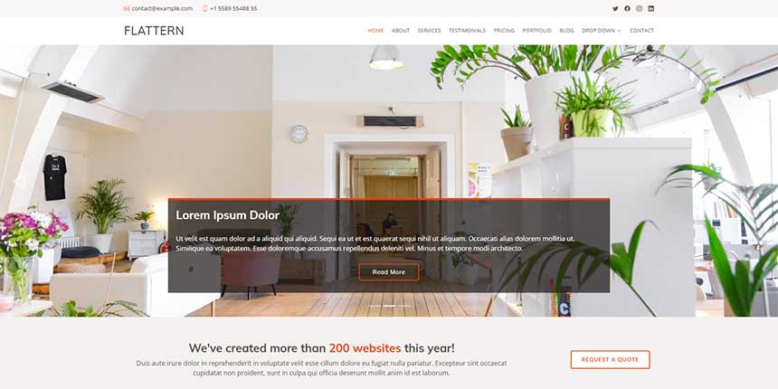 多功能Bootstrap商业网站模板