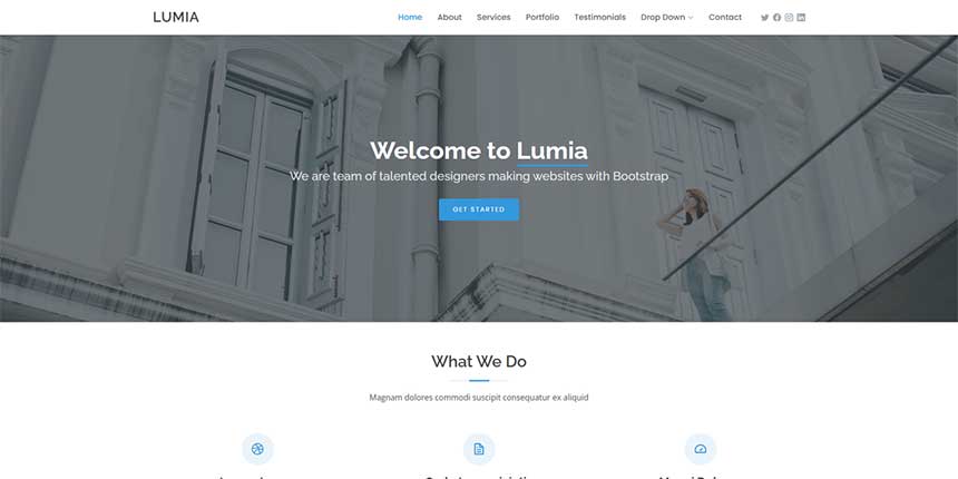 基于Bootstrap的商业网站模板 基于Bootstrap的商业网站模板